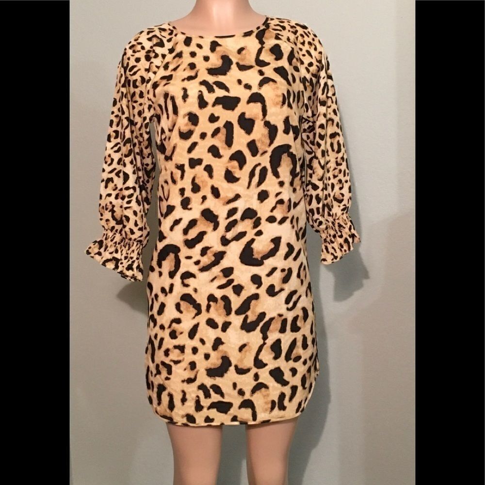 Crown & Ivy cheetah print dress. NWT